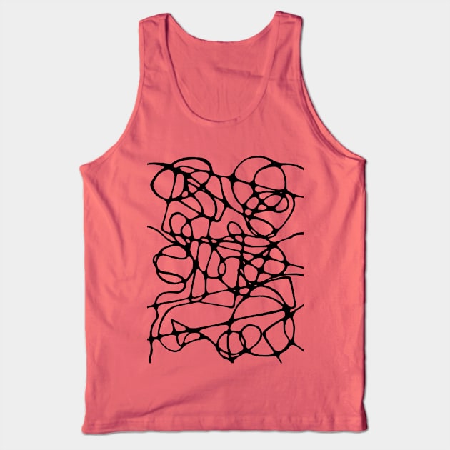 Enigmatic Inkflows Tank Top by Artist EVT